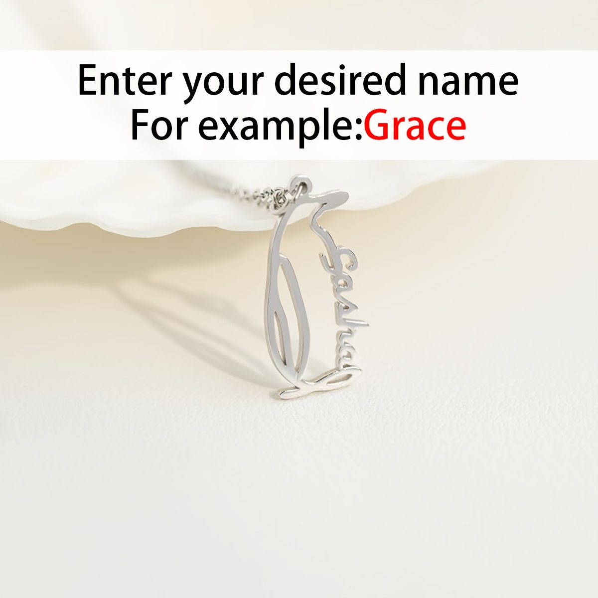TEMU Custom Name Penguin Necklace | Exquisite Penguin Pendant | 304l Stainless Steel | Gift For | Personalized Necklace | Birthday Present For Her |