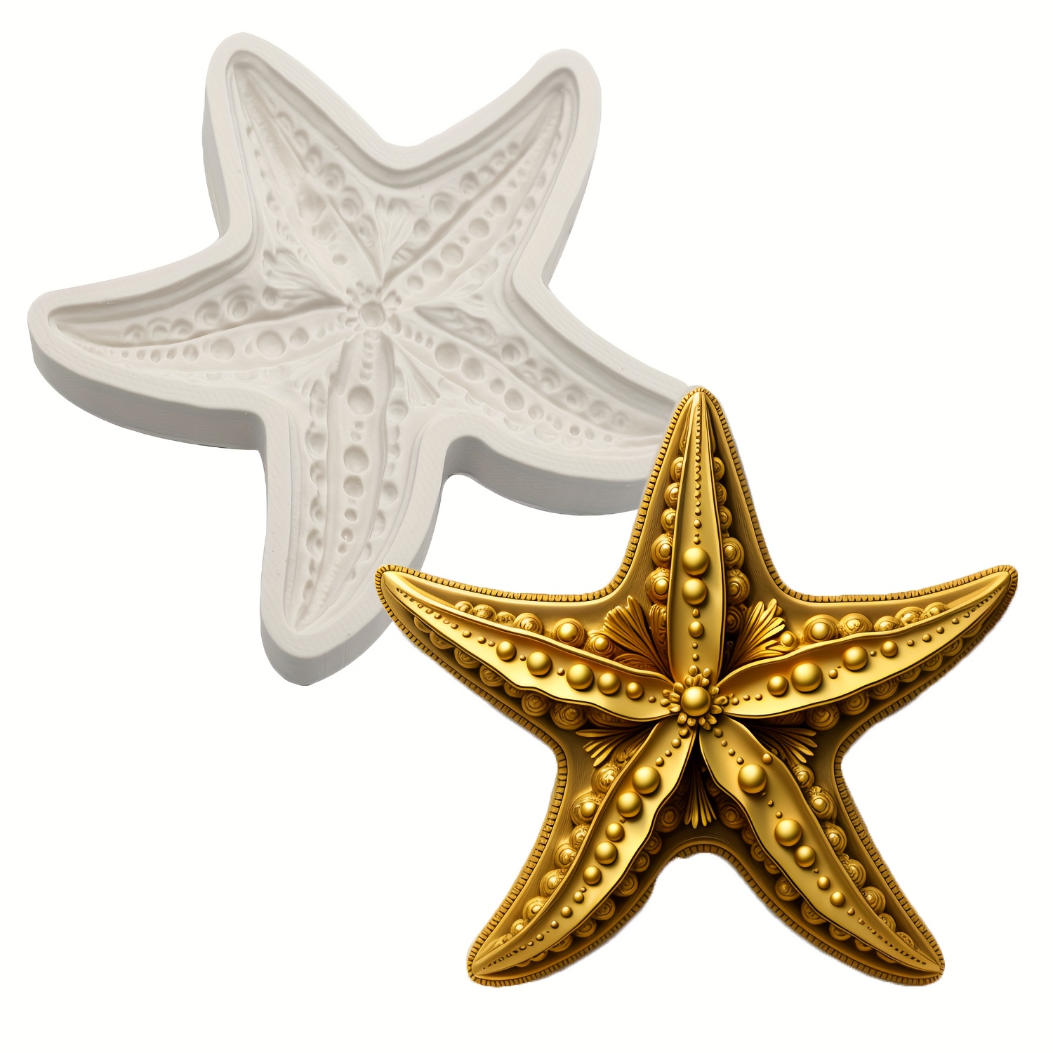 Starfish Silicone Mold Resin Kitchen Baking Tool Dessert Decoration Diy Cake Pastry Fondant Mold