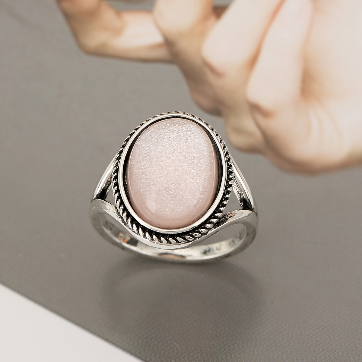 Exquisite Sunflower Copper Ring with Zirconia