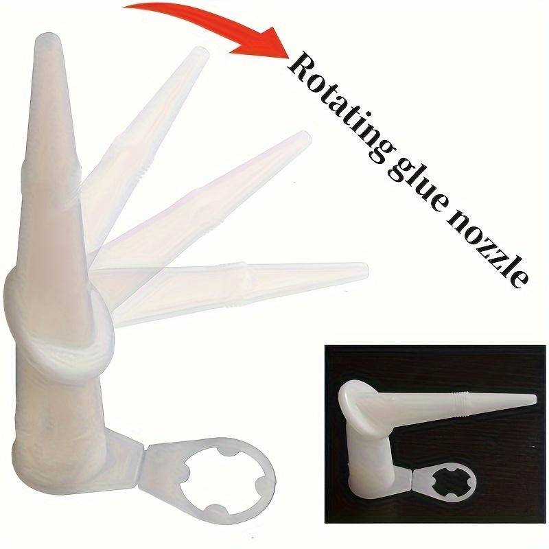 thumbnail image 2 of Lurrose 10Pcs Stainless Steel Caulking Nozzle Tips Durable Sealant 2 of 10