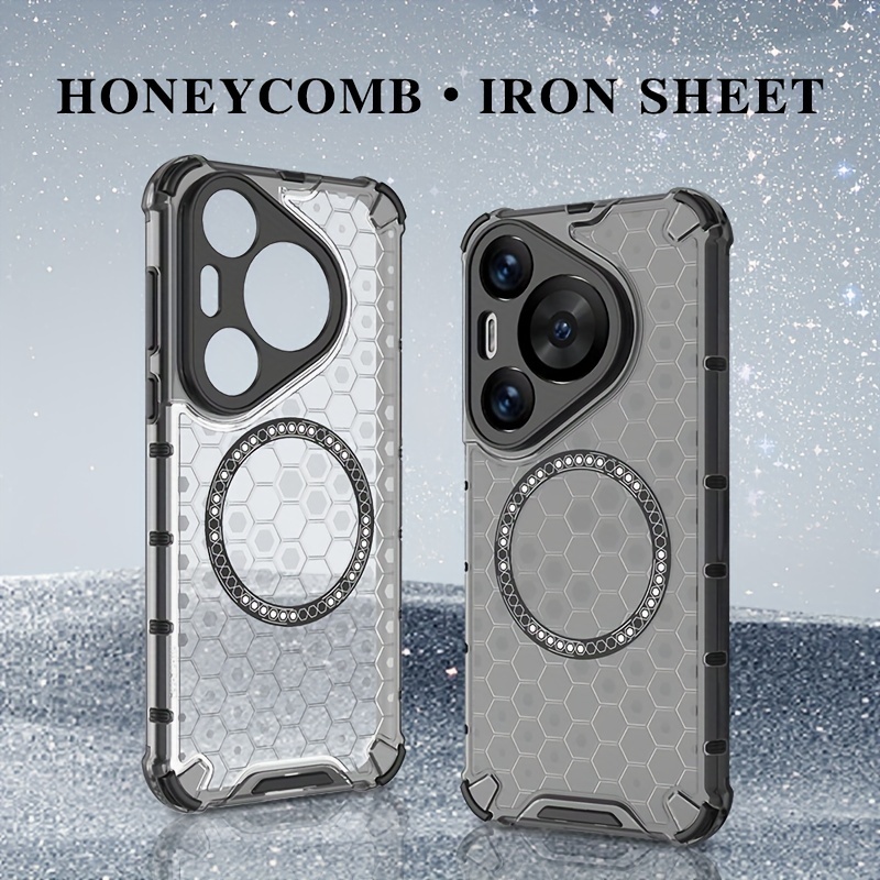 1Pc Protective Case for Huawei Pura 70/70Pro/70Pro+/70Ultra,With Magnetic And Support Wireless Charging,Full Protection,Lens Protection_voghion.com