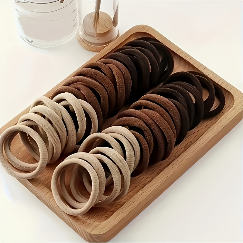 6 12pcs of solid color random elastic hair bands   elastic hair ties stylish and easy ponytail holders suitable for womens daily and casual use a   gift
