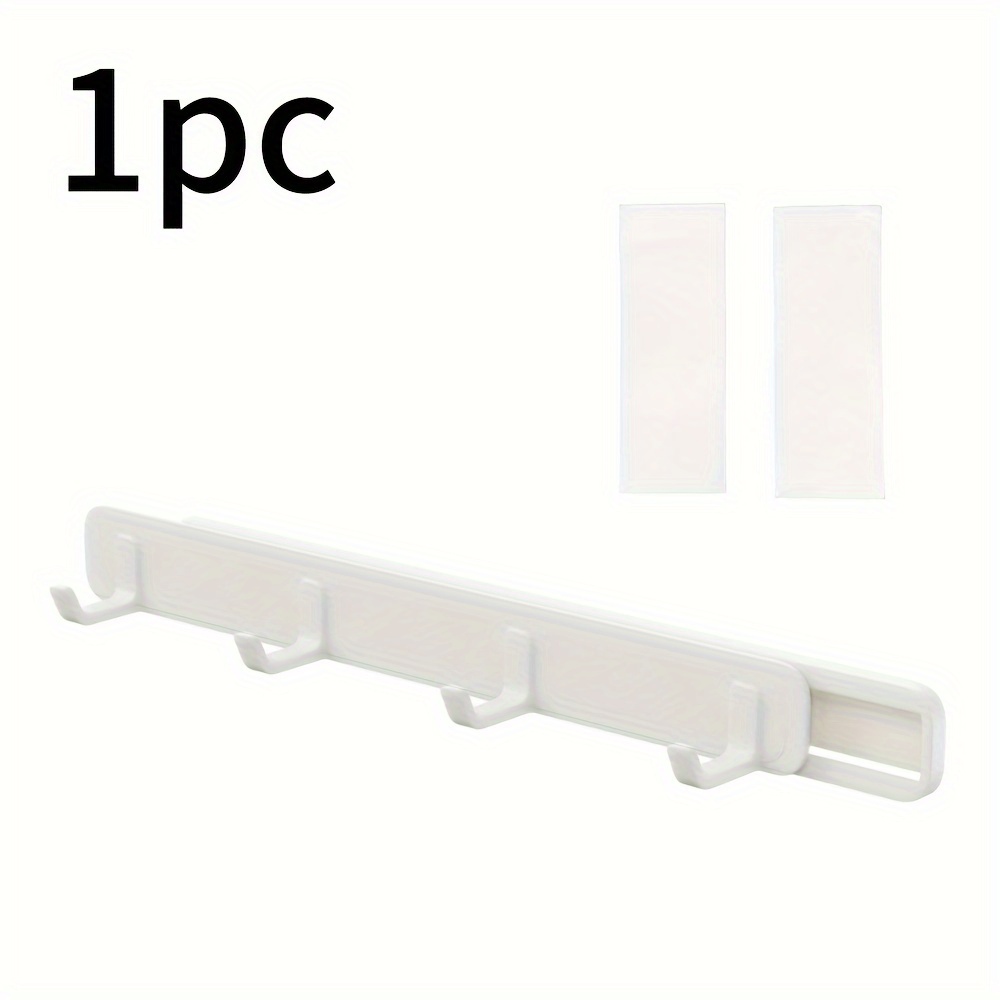 TEMU 1pc Wall-mounted Retractable Hook: , Aesthetic Room Decor, Suitable For Bathroom Bedroom, And Kitchen Storage, Utility Hooks