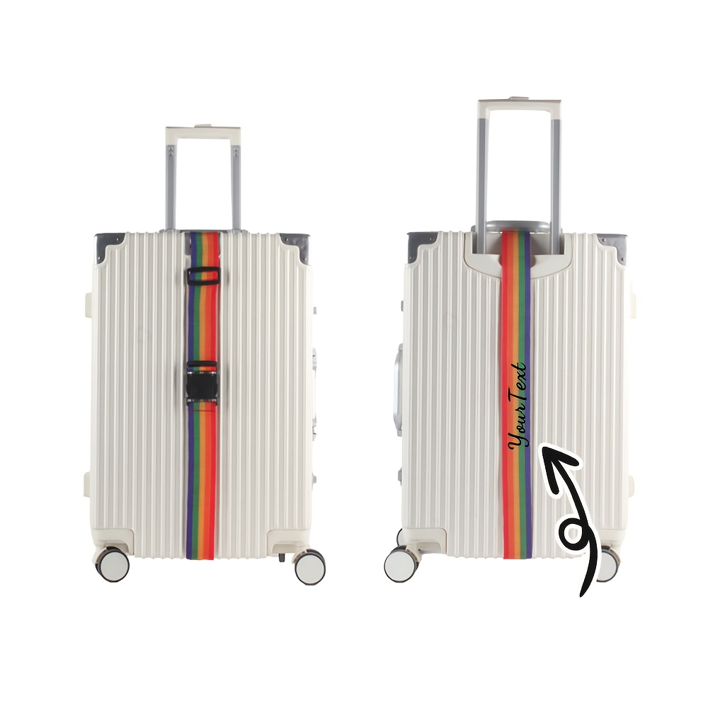 TEMU Straps, Custom Name Luggage Straps, Nylon Luggage Straps In Various Colors With Names, Luggage Identifiers, Straps To Secure Luggage , Luggage