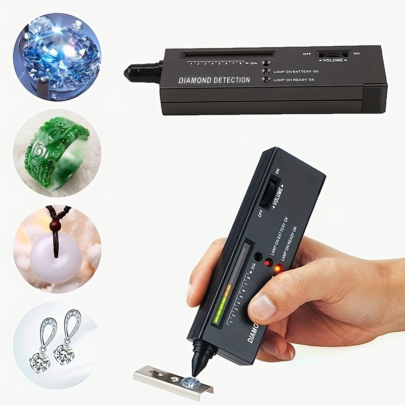 

High-precision Diamond Tester Pen - Portable Electronic Tool For Jewelry, & Ruby Identification, Battery-powered (batteries Not Included)