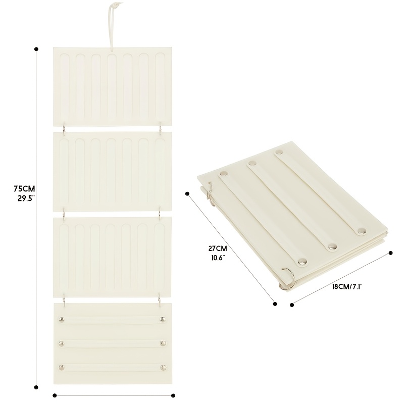 TEMU Organisateur d'accessoires pour cheveux à 4 niveaux, support de rangement mural en feutre pour nœuds, pinces, bandeaux, idéal pour chambre et