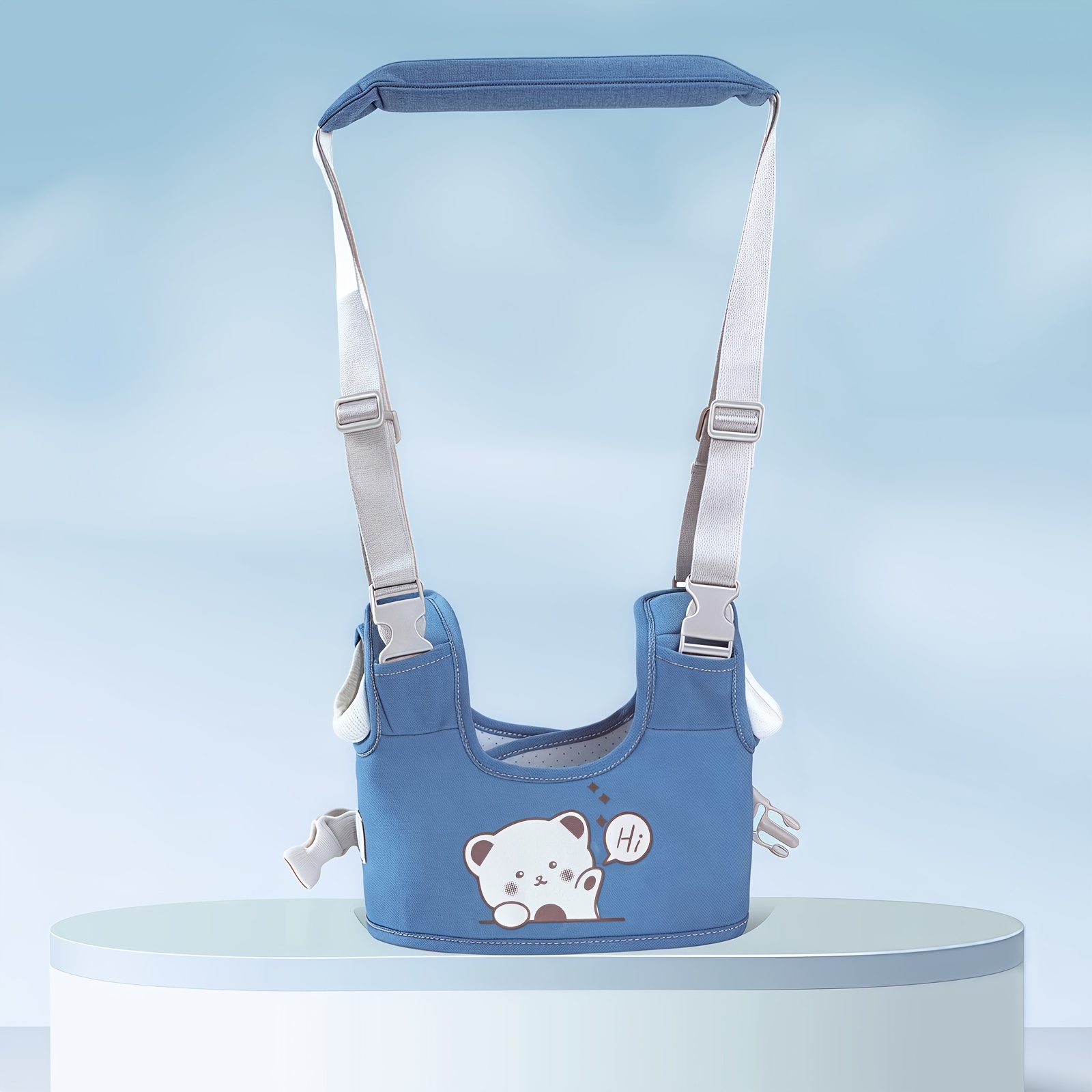 TEMU 1pc Of Cartoon-style Children's Toddler Walking Harness, Adjustable, Comfortable, Breathable, And Anti-loss. Convenient And Durable, This Is
