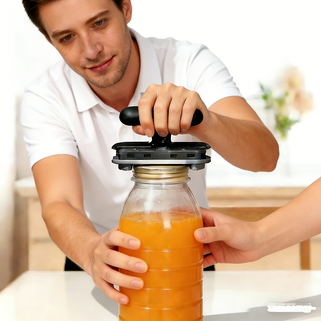 1  functional bottle cap opener and cap lifter adjustable   multi purpose kitchen tool essential manual jar lid opener durable material no power required suitable for parties and daily use