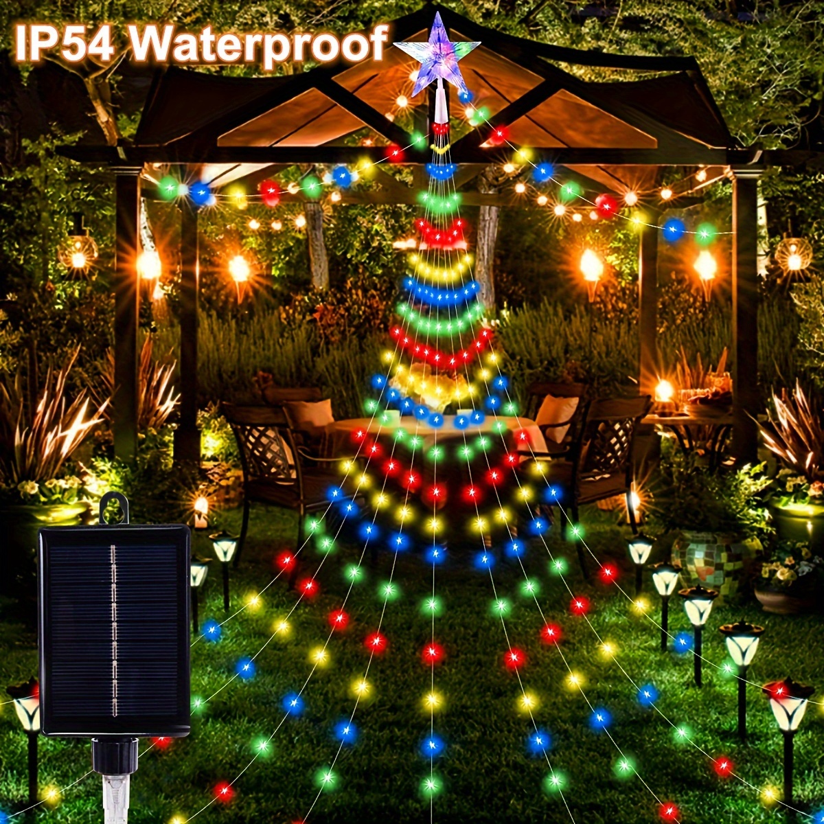 

Solar-powered Fairy String Lights - 280/200 Led, Waterproof Ip54, 8 , Garden, Party, Camping, Christmas, , Weddings & Thanksgiving Decor