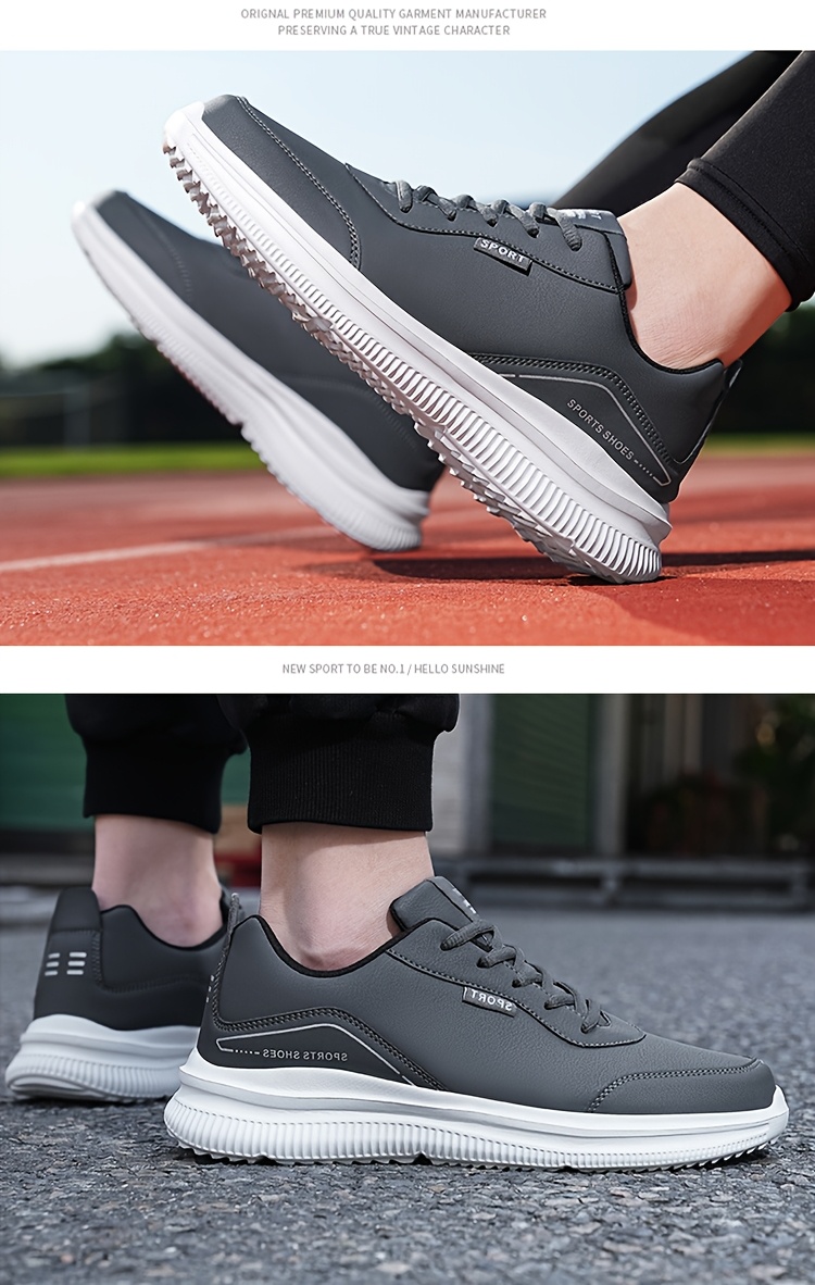 Spring and Autumn Men's Breathable Casual Sneakers, Comfortable Low-Top All-Season Running Shoes for Men, Sizes 39-48, Large Sizes for Autumn and Winter