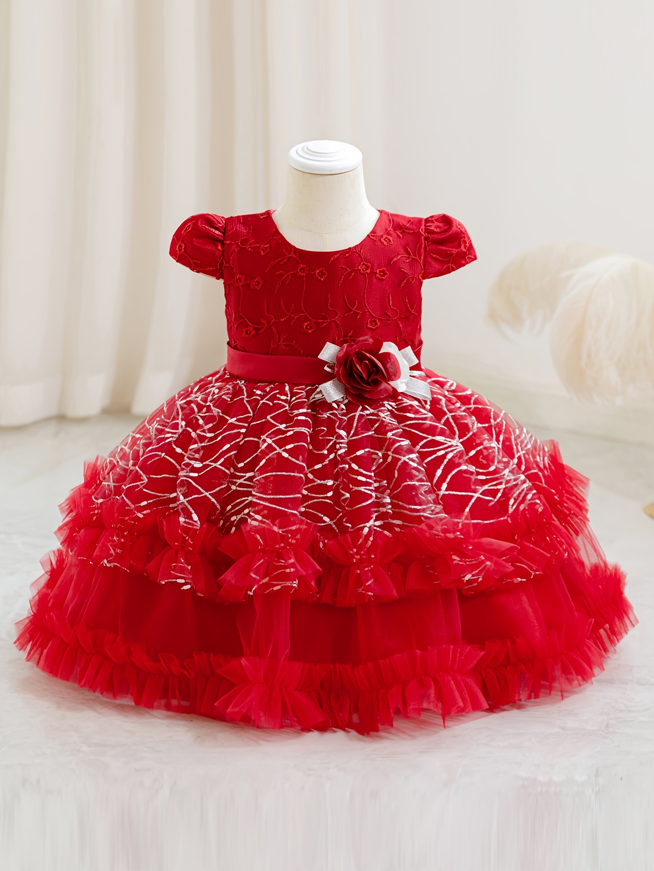 Children's Princess Dress, Baby Girl First Birthday Gown, Flower Girl Dress  for Birthday * Flower Girl Dress, Party Dress