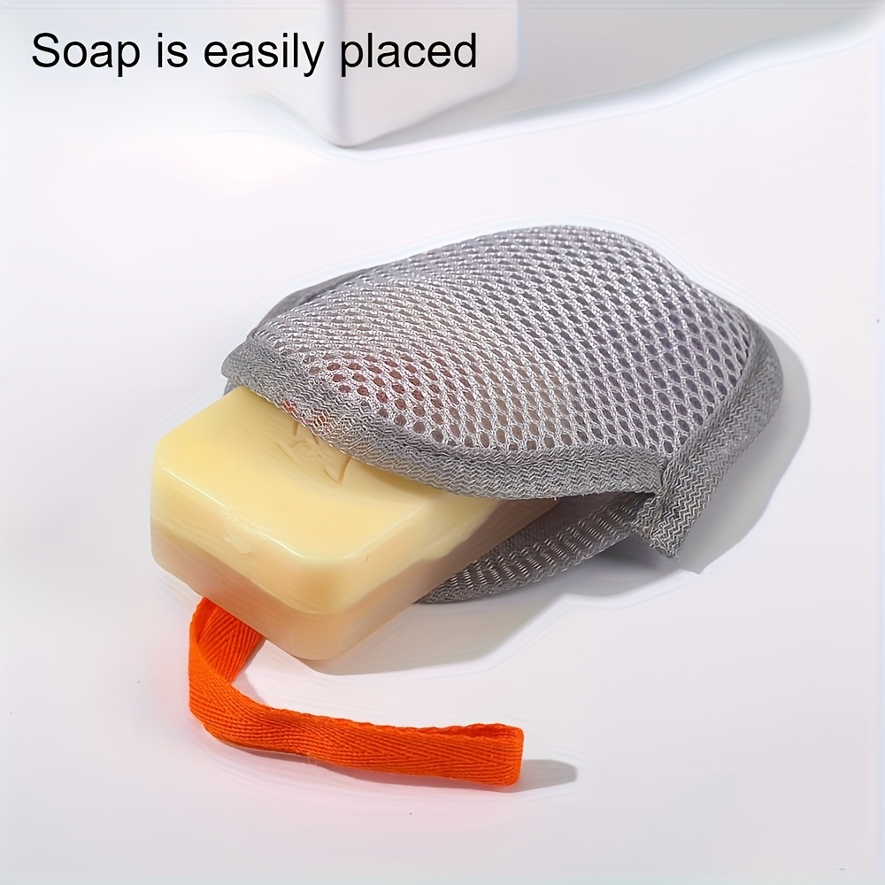 1pc ZSYNHGL Reusable Soap Blaster Net - Dual-Sided Hands-Free Soap Dispenser-Like Maker, Portable Bath/Shower Foam & s, Easy Rinse No Residue, Bath Accessory (No Liquid/Solid Soap Compatibility