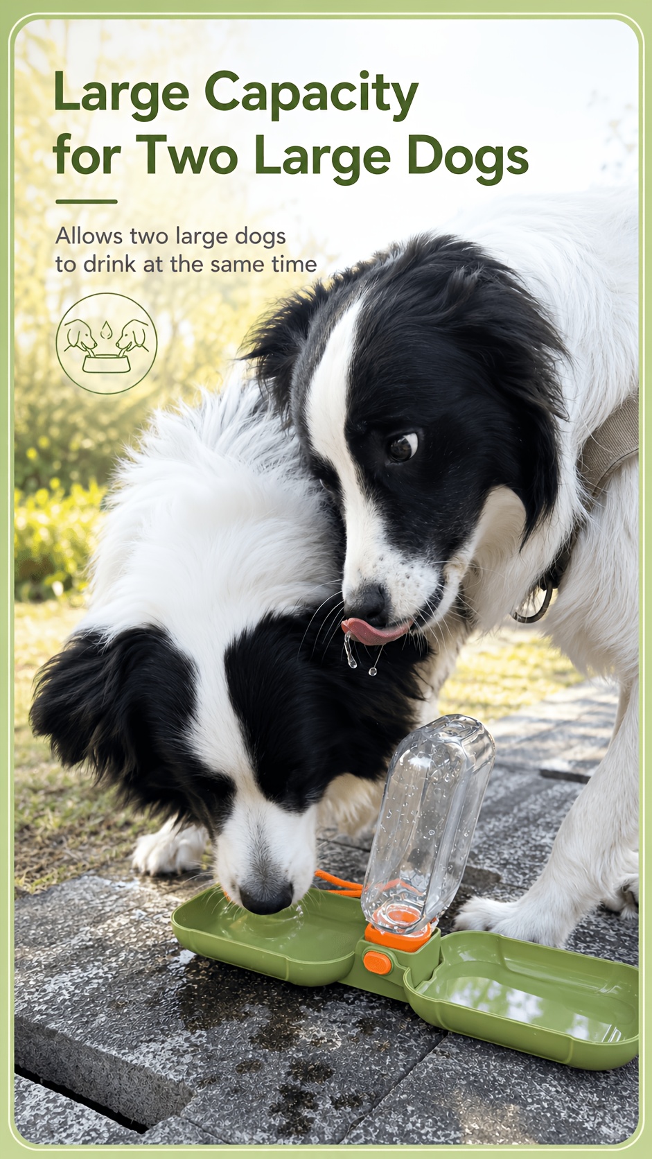 portable pet water bottle leak proof dog water dispenser with drinking bowl food grade plastic pet travel water bottle suitable for dogs and puppies   hikes and outdoor trips Product details 6