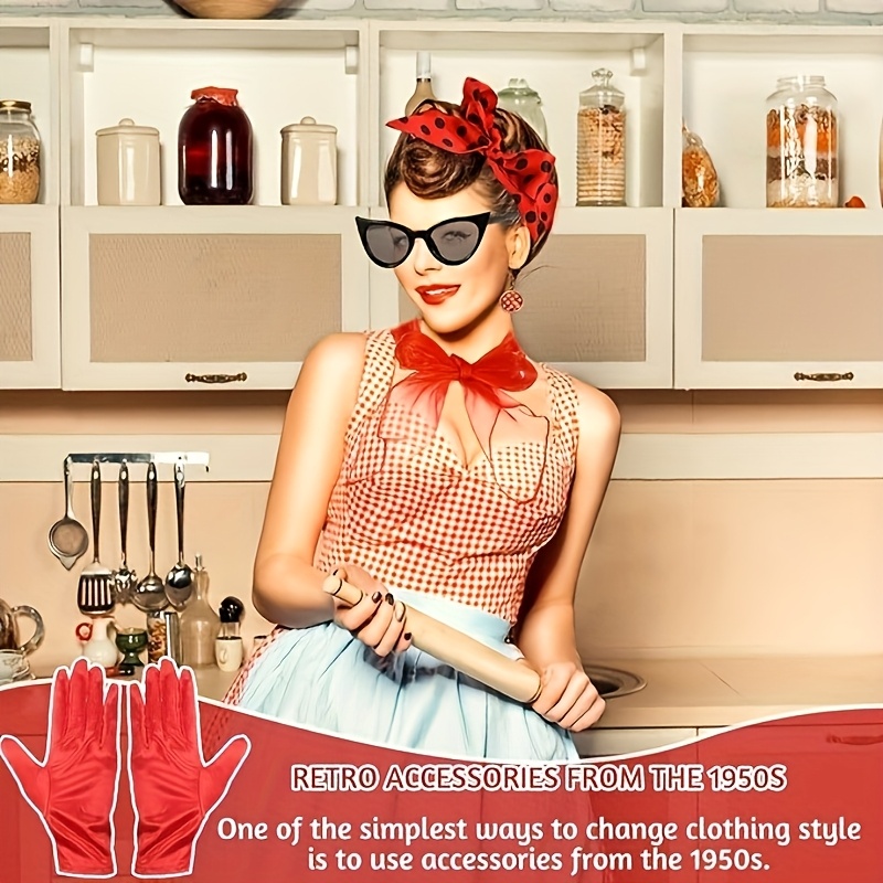 5pcs vintage 1950s rockabilly costume accessory set women Temu