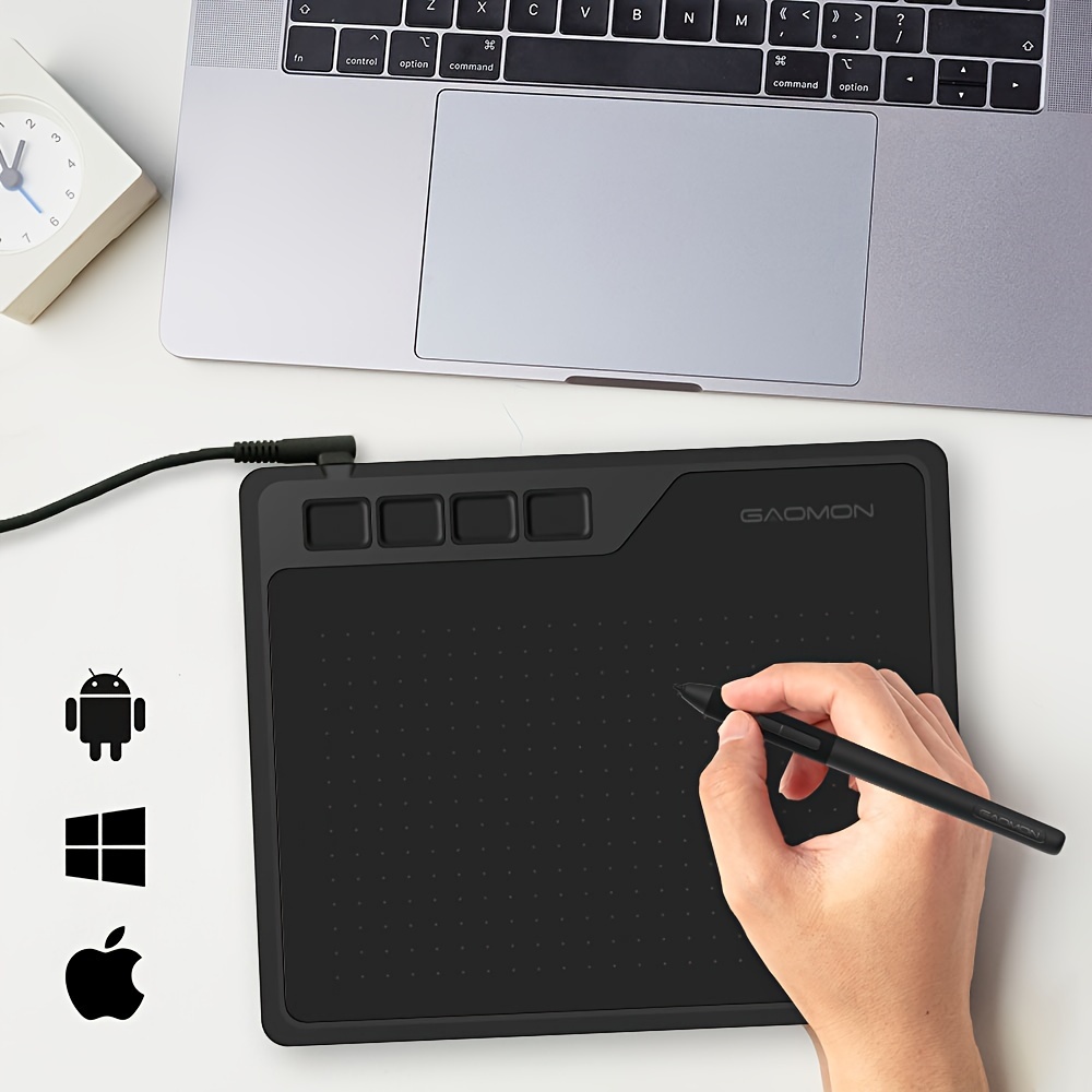 Image of Gaomon Graphics Tablet With 8192 Levels Of Pressure 4 Keys And Battery-free Pen For Digital Drawing & Osu On Windows Device 6.5 X 4 Inches
