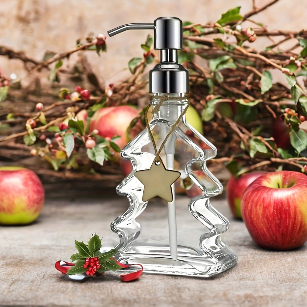 

Christmas Tree Soap Dispenser With Stainless , Decorative Bathroom Soap Dispenser, Christmas Hand Soap Dispenser Christmas Tree Shaped Empty Pump Bottles For Hand Dish