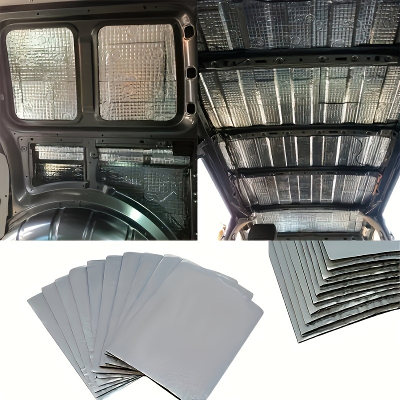 Silver Engine Hood Heat & Sound Insulation Pad – Self-Adhesive Mat (5mm Thick)