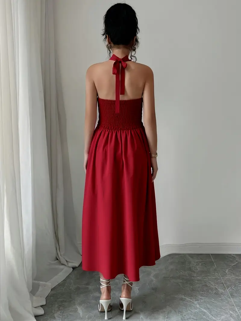 a womens red party dress featuring a sleeveless design - Temu Mauritius a womens red party dress featuring a sleeveless design - Temu Mauritius