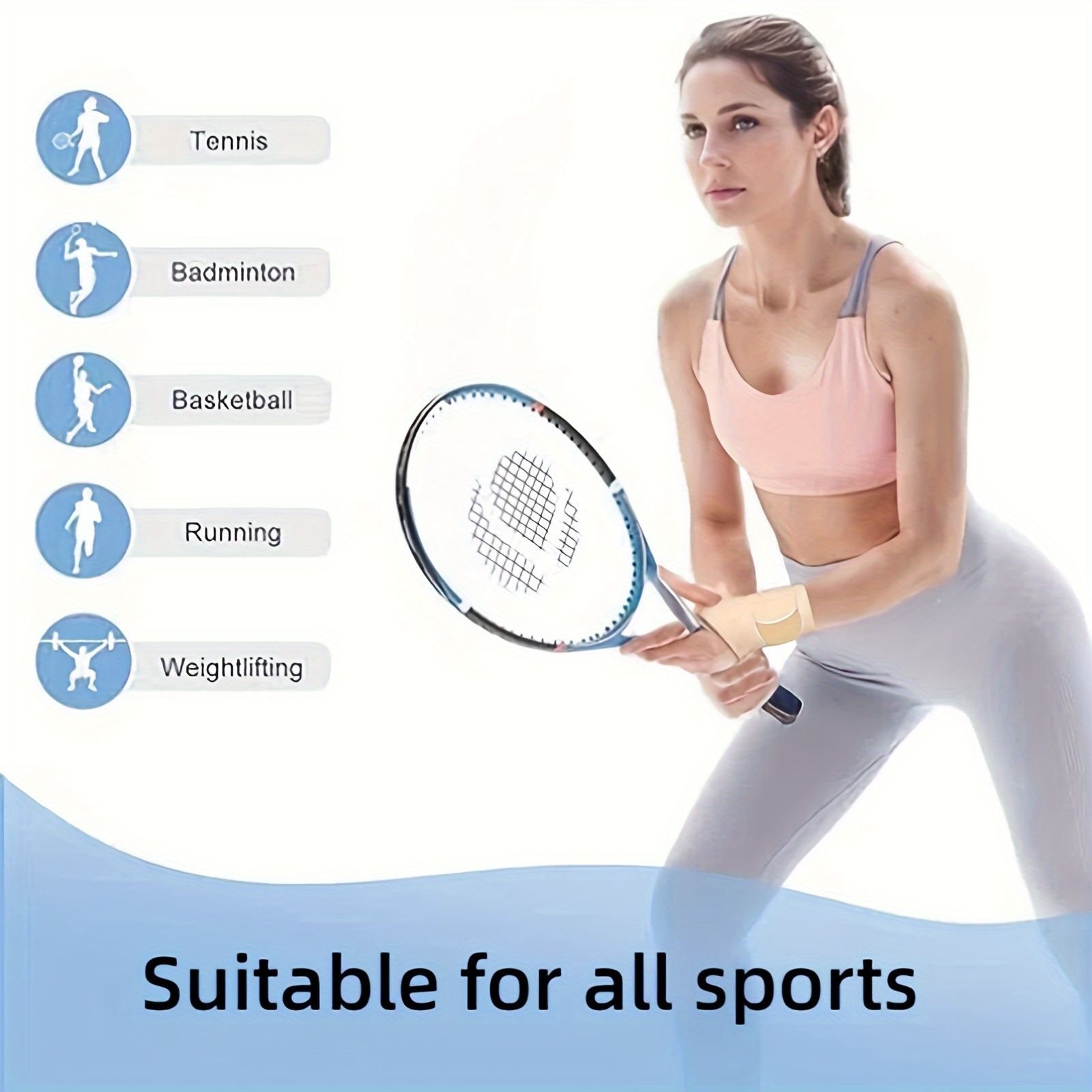Ultra-Thin Elastic Sports Wristbands for Versatile Support