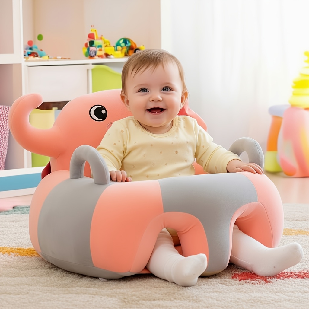 Baby Armchairs in Various Styles and Colors, Animal-shaped Baby Learning Seats with Fillings, Plush and Soft Sofa Chairs for Infants and Toddlers, Sitting Practice Cushions, Sitting Practice Backrest Seats, Sofa Backrest Chairs
