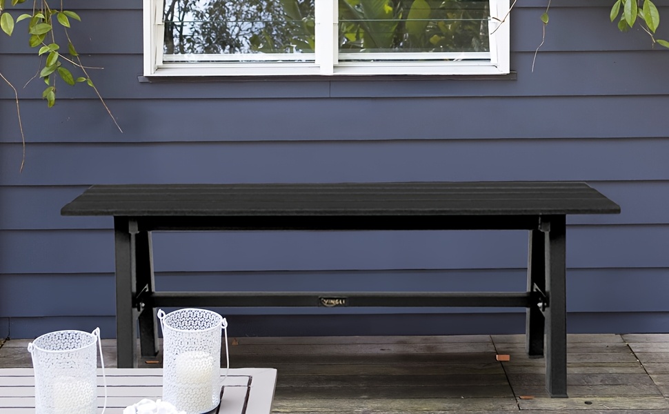 47-Inch (47.24inch) Outdoor Bench with a Blue-Green And Black Thick Rust-Resistant Iron Frame, Suitable for Courtyard, Park, Or Balcony Use