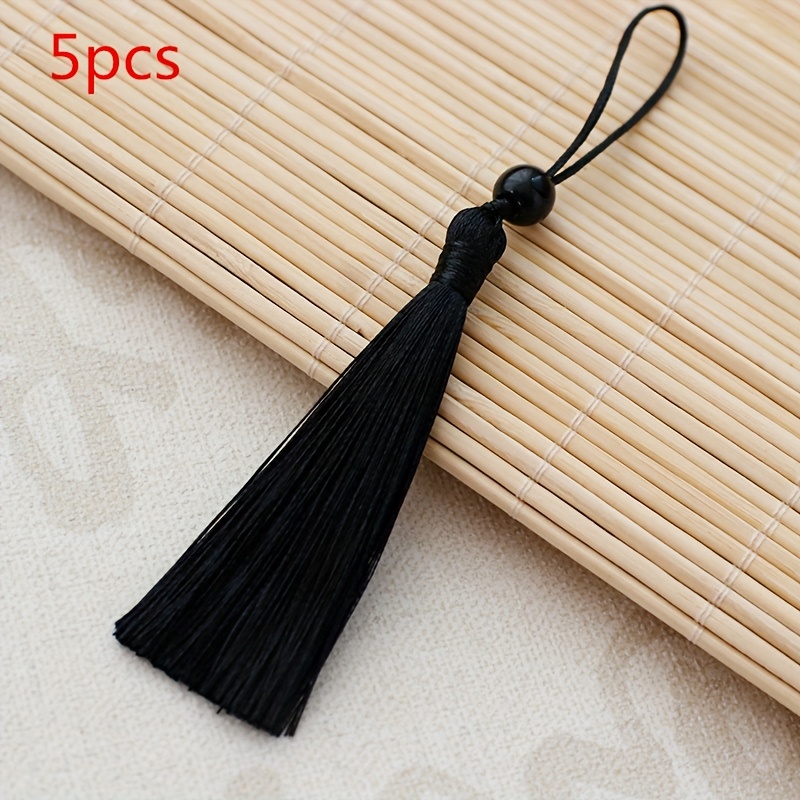 TEMU Set da 5 pezzi di nappe a con perline da 7 cm, con nappa , nappa pendente lunga per creazione di gioielli fai da te