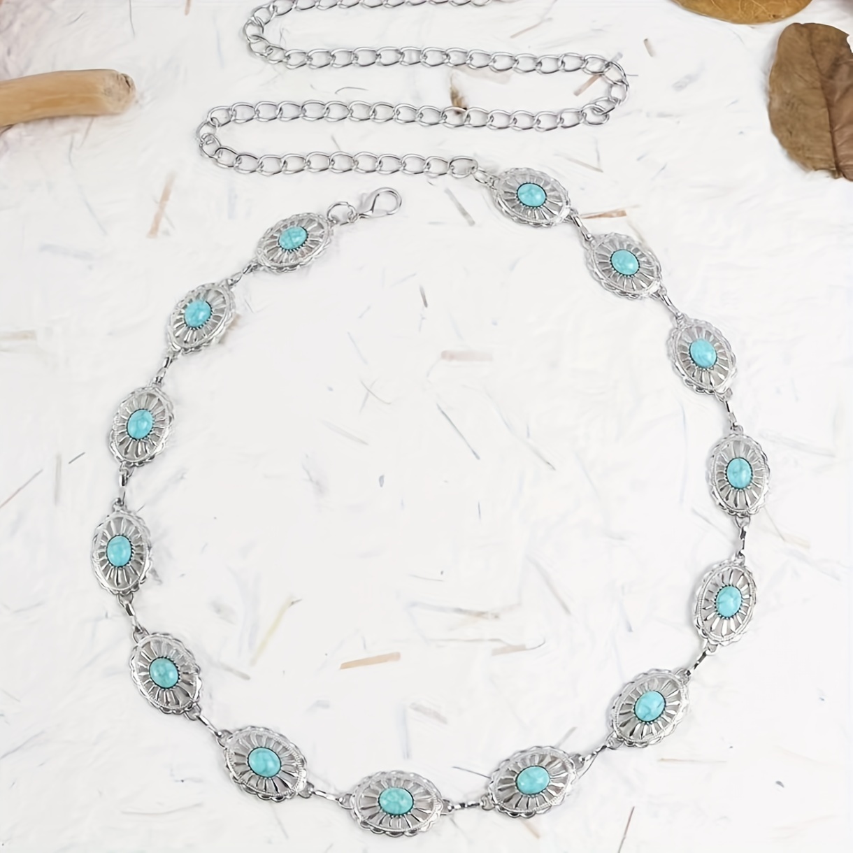 Retro Style Silvery Waist Belt