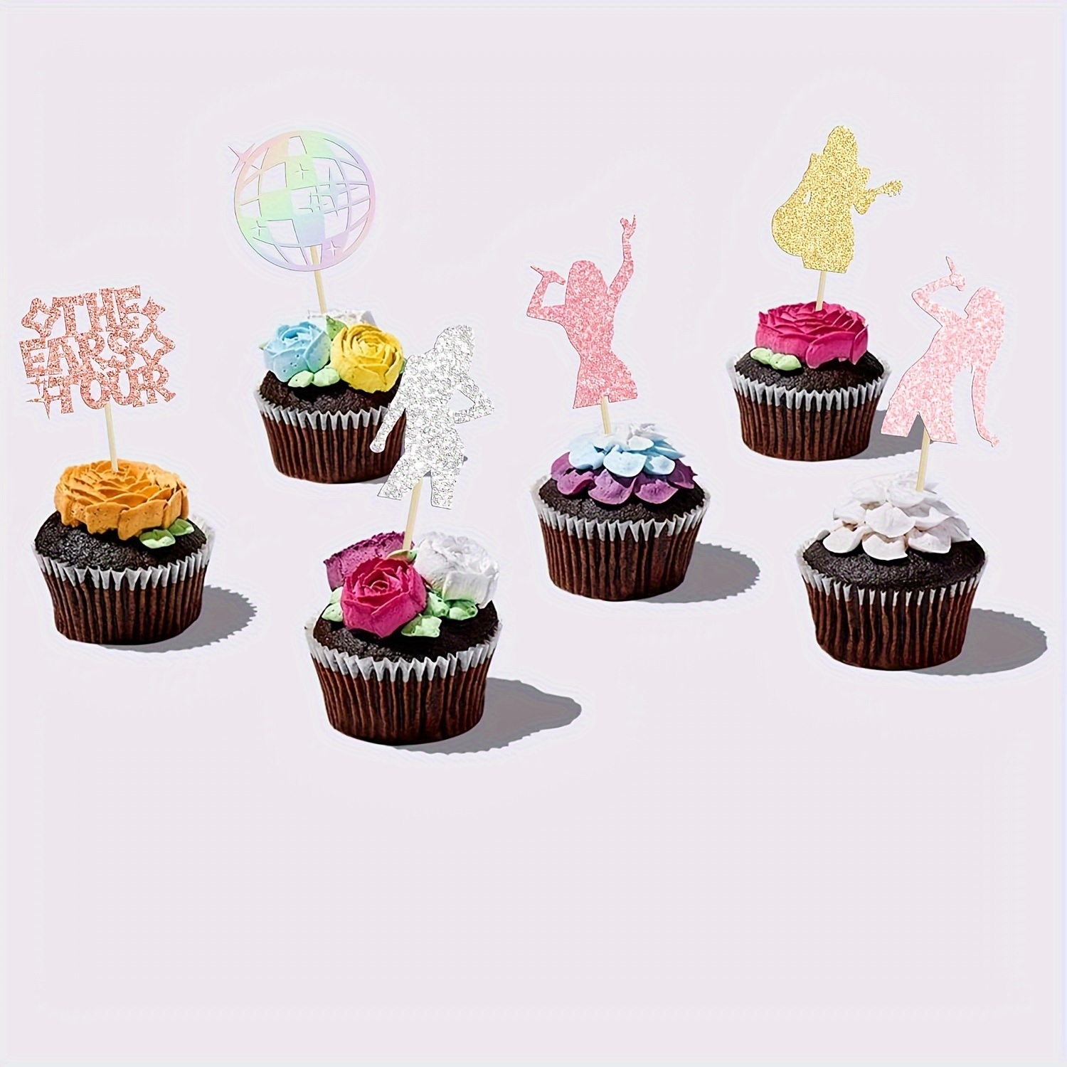 24 singer paper cupcake toppers music lovers: perfect - Temu