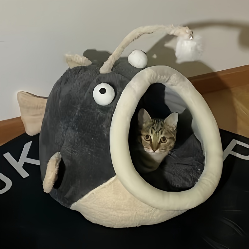 super soft and comfortable cartoon cat hole bed insulated kitten bed warm and comfortable easy to assemble suitable for   Product details 6