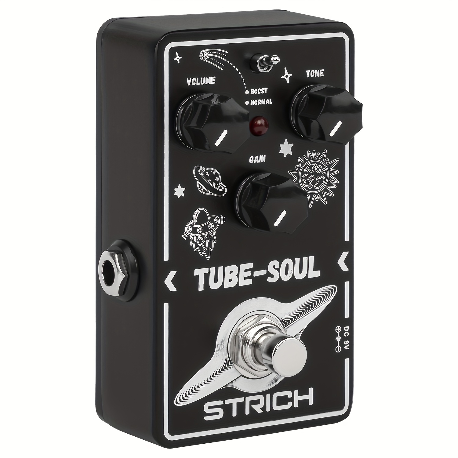 

Strich For Guitar, , , 3 Knobs, Volume, Tone, Gain, Adjustment, , , 9v Dc