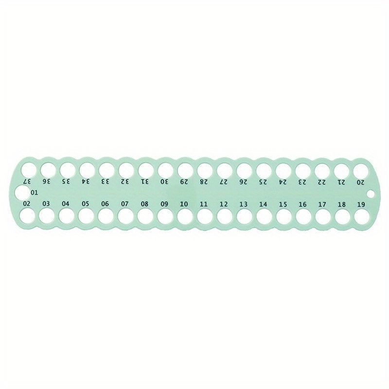 TEMU de fil numéroté de couleur unie : Outil de point de croix à 74 trous - Fabriqué en PVC, 11,81 pouces X 2,36 pouces - Idéal pour organiser