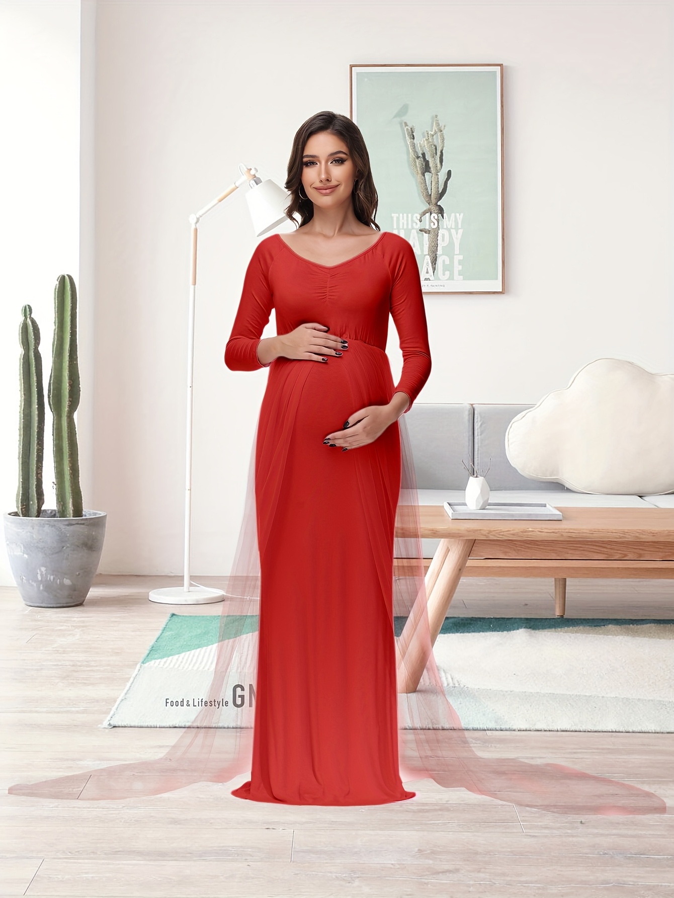 long sleeve formal dresses plus size prom Lace Sleeves Gown Crochet dress tutorial based Primary color:Dark green velvet through long sleeves add price_$100 Color:Golden Birch