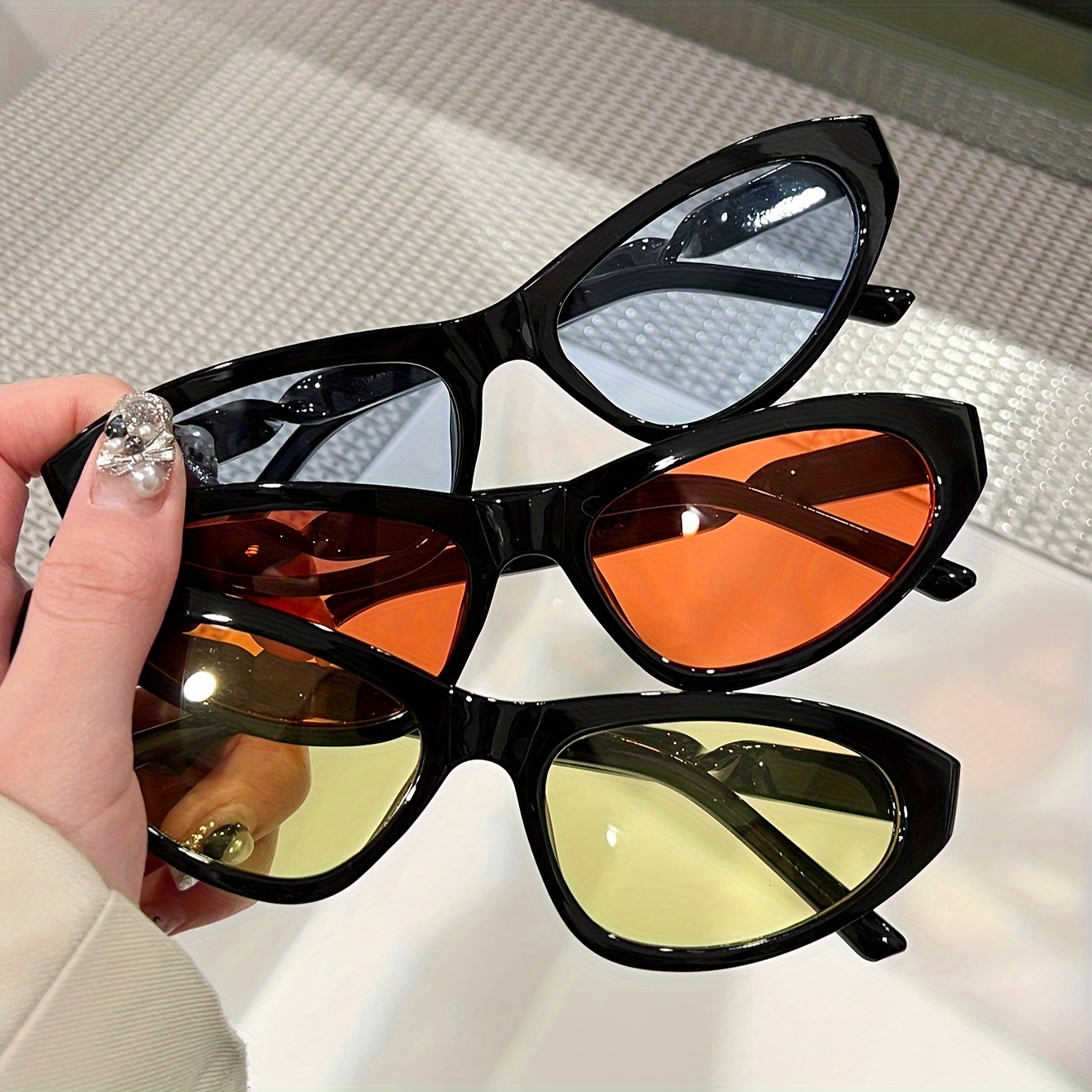 Polarized Cat Eye Fashion Sunglasses Women Drivers Brand - Temu
