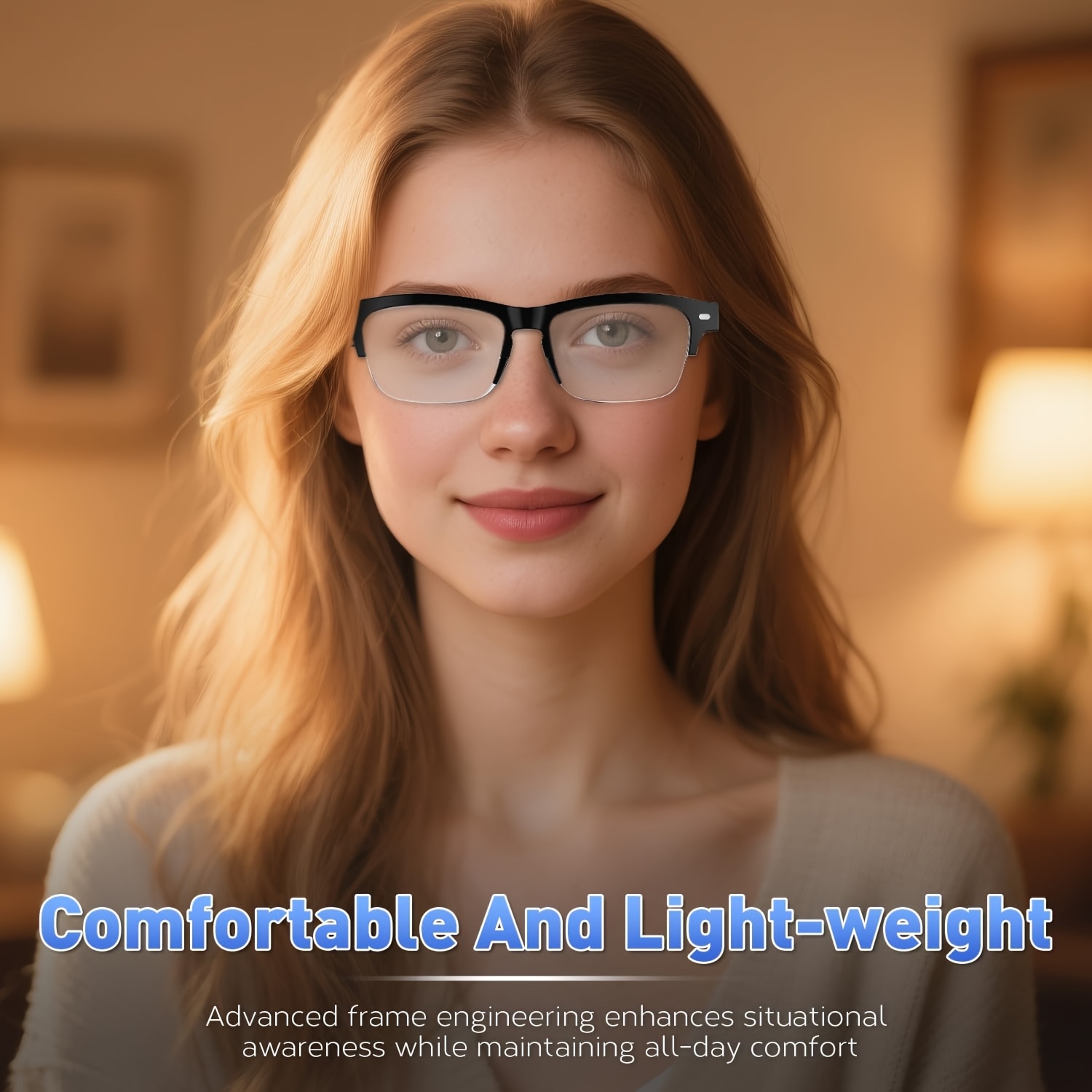 New Smart Glasses with Auto-tinting Lenses That Automatically Transform into Fashion Glasses in Sunlight. Built-in Microphone and Speaker for HD Voice Calls and HiFi Music Quality. Smart Audio Glasses, Ideal for Sports, Driving, Fishing, and Daily