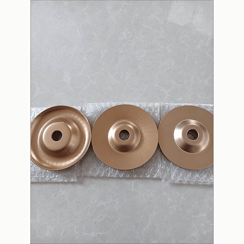 TEMU Ensemble de 3 disques de ponçage pour sculpture sur bois, interface pour meuleuse d'angle de 125 mm, ébavurage de surface en arc et polissage