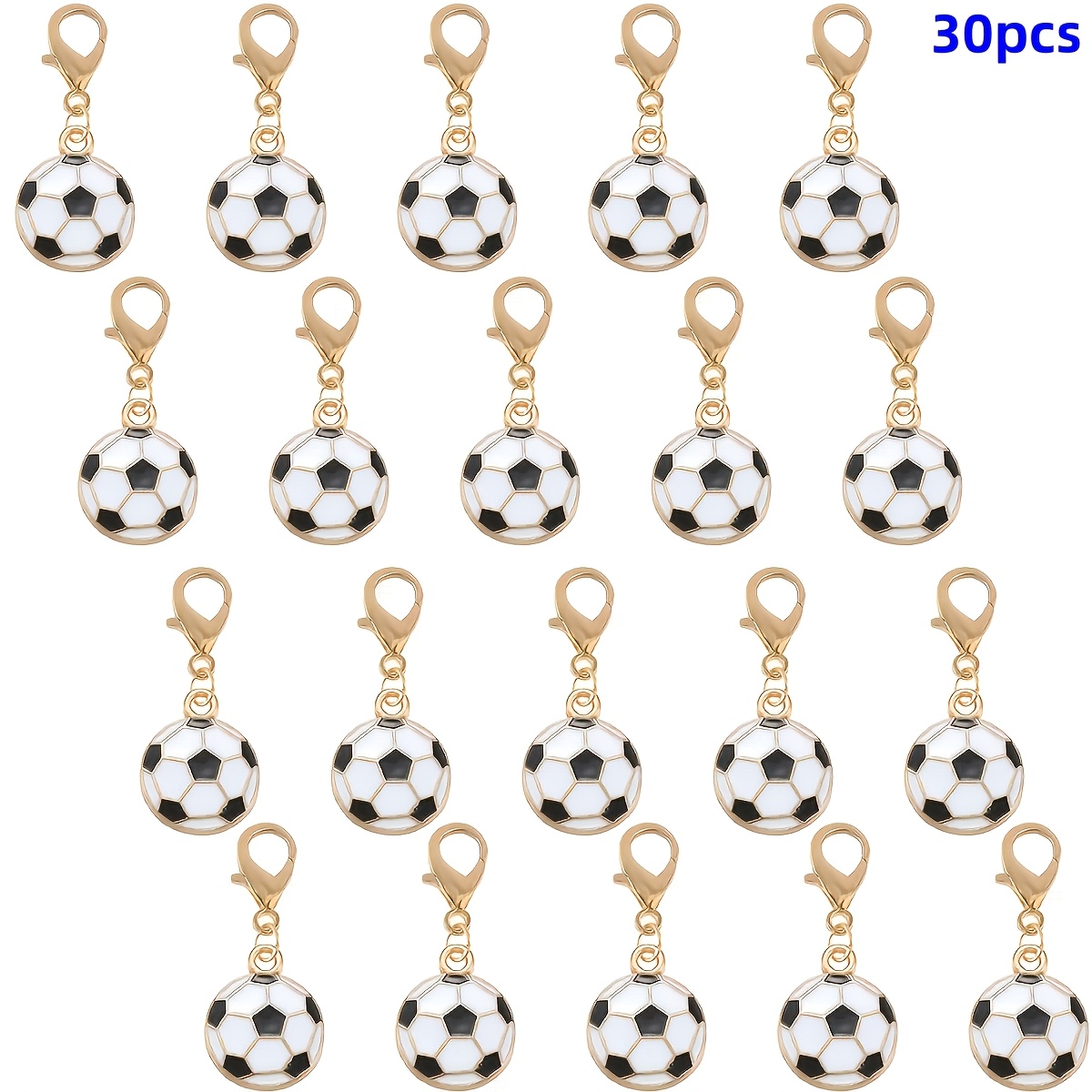 TEMU Llaveros de de fútbol de 30 piezas de aleación de calidad - Regalo de agradecimiento para y equipos de fútbol, para de la promoción de 2026 -