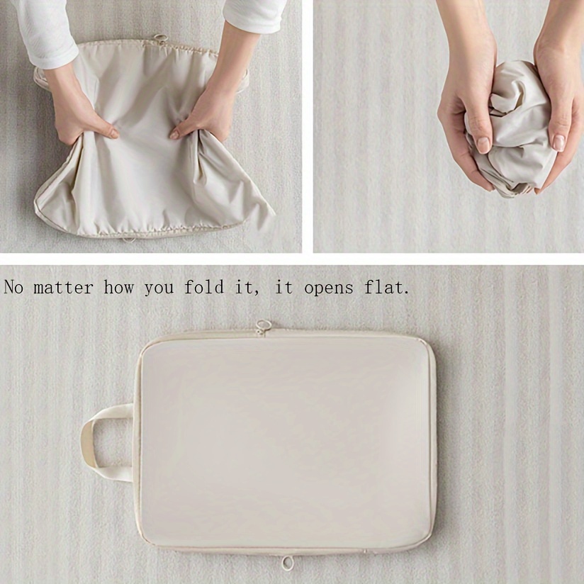 6件，旅行压缩包装立方体衣服收纳套装可扩展便携式储物袋 详情 3