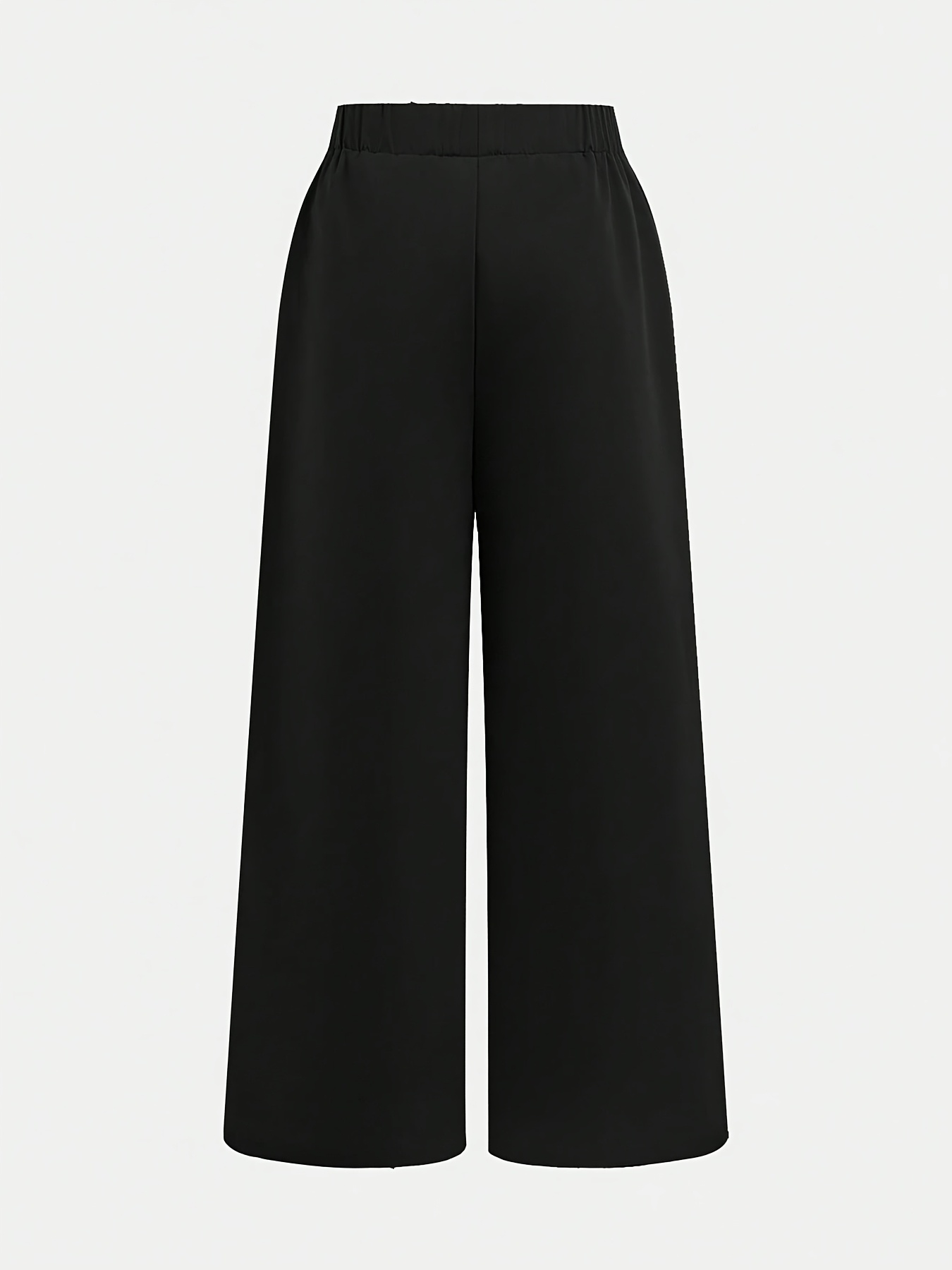 2pcs Girls' High-Waist Wide-Leg Casual Pants, Versatile & Stylish