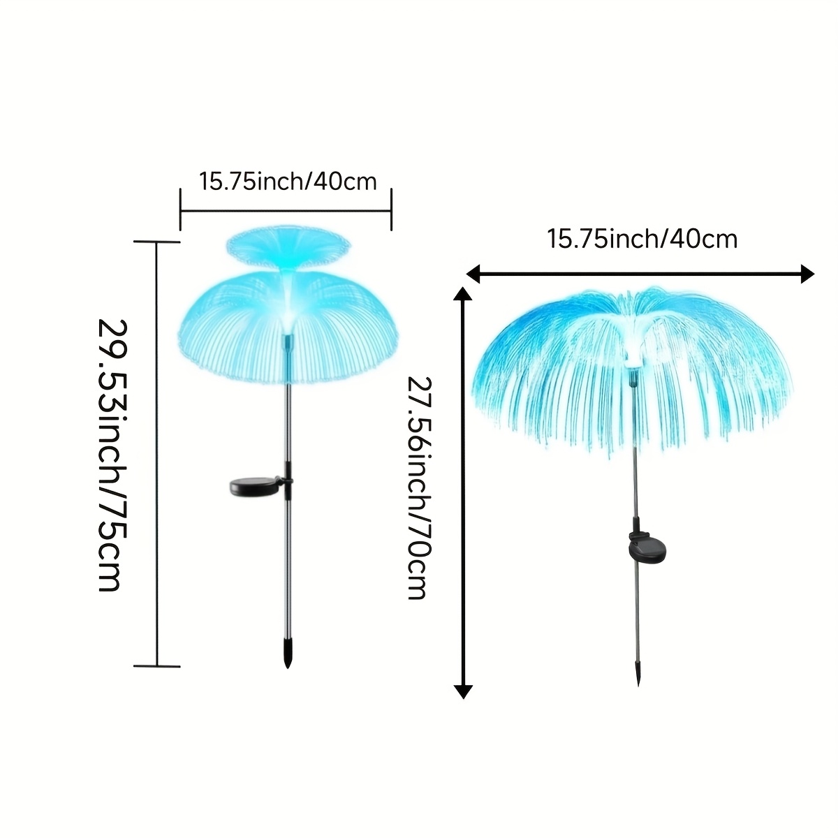 3pcs set of jellyfish lights led solar garden lights single double layered multi color lawn yard camping picnic ball wedding birthday christmas thanksgiving halloween party decoration gifts tents suitable for outdoor us Product details 4