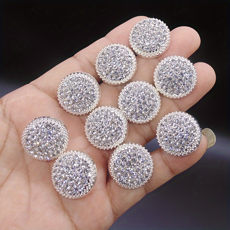 TEMU 10pcs Combination Set: -star Metal Round Shank Buttons For Coats, Dresses, Jackets, And Shirts; Hand-sewn Decorative Buttons 18mm/23mm/25mm
