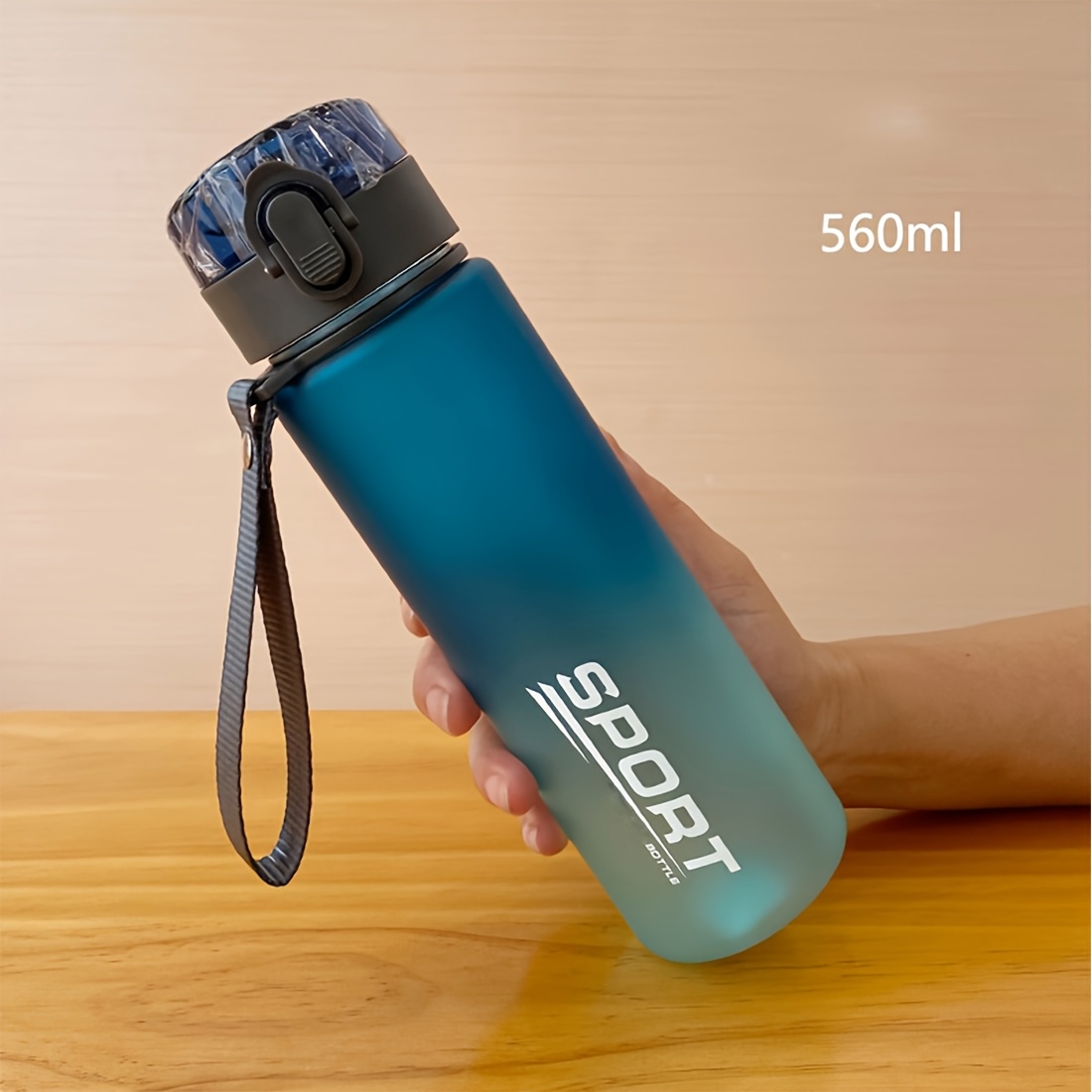 

Premium Frosted Sports Water Bottle - Portable, Leak-proof With Lid For - Ideal For Outdoor Activities, Fitness, Hiking & Camping - Bpa-free Pc Material