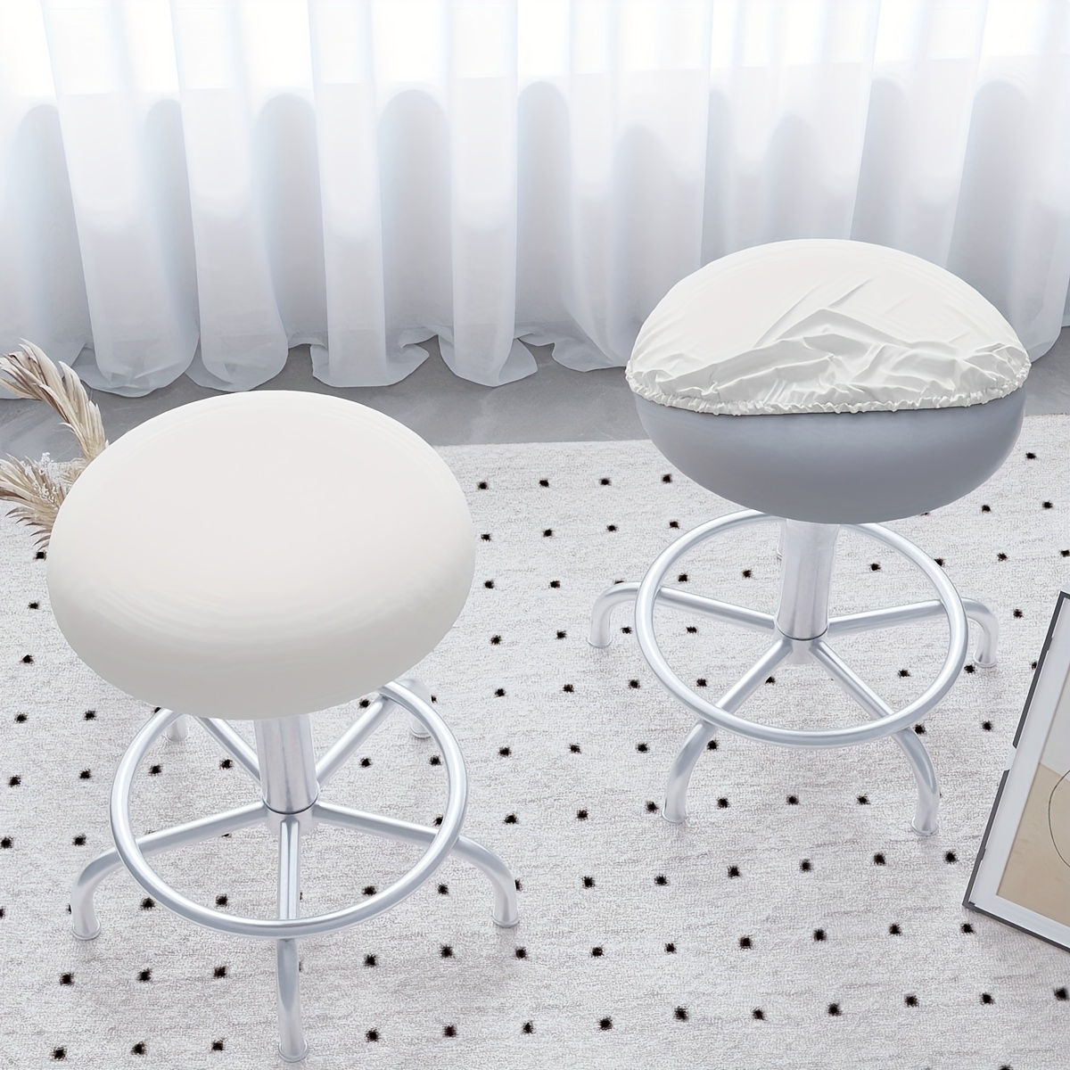 TEMU Housse de Chaise Intégrée en Tissu Fibre Glissante Élastique pour Salon et Chambre à Coucher, Adaptée à Toutes , Convient aux Animaux