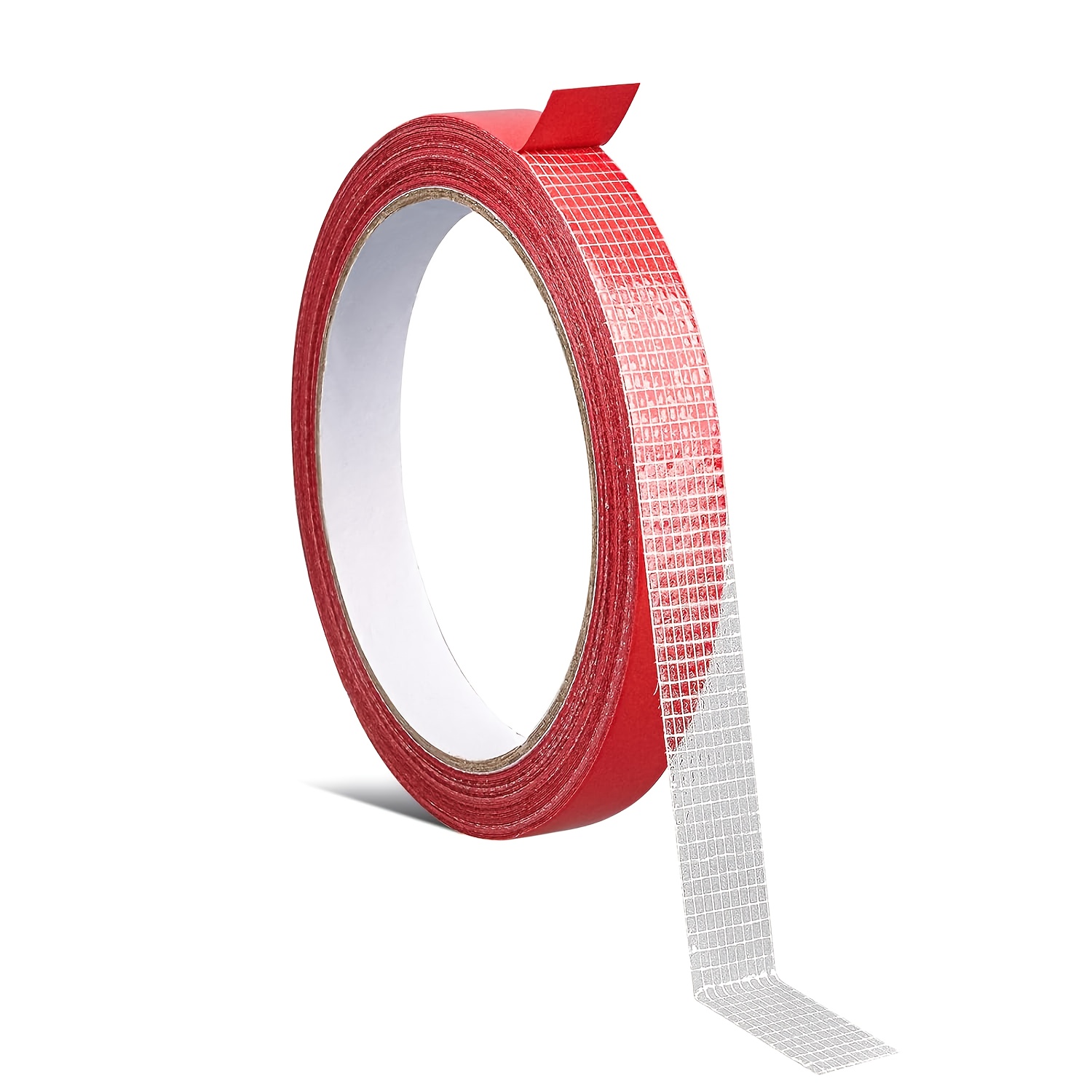 E-shop 1 Pack Doppelseitiges Stoffband für Hosen, Vorhänge, Kleidung – Schnelle Reparatur, Änderungen, Basteln, Papiermaterial, Große Rolle, Rotes