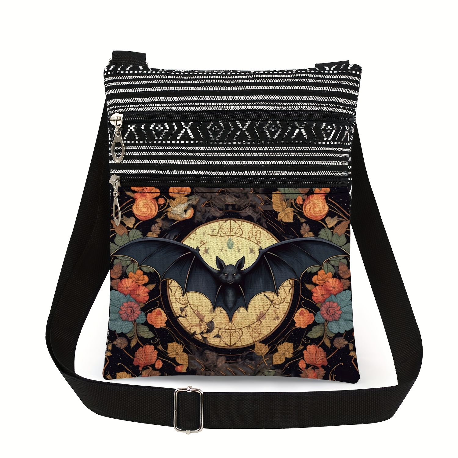 TEMU Bolso Bandolera con Diseño de Mariposas, Libélulas, Polillas, y Flores, Bolso de para Mujer, Reutilizable para Teléfono