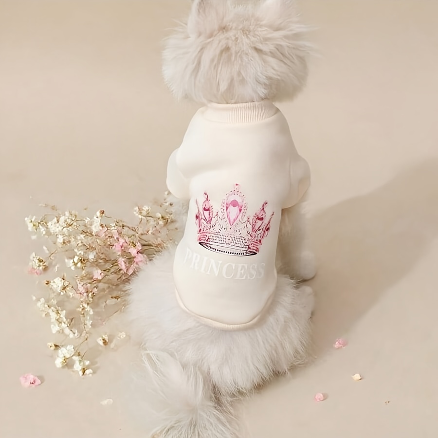 Winter Pet Pullover Sweatshirt - Warm Thickened Sweater, Easy To Put , Suitable For Indoor & Outdoor Use