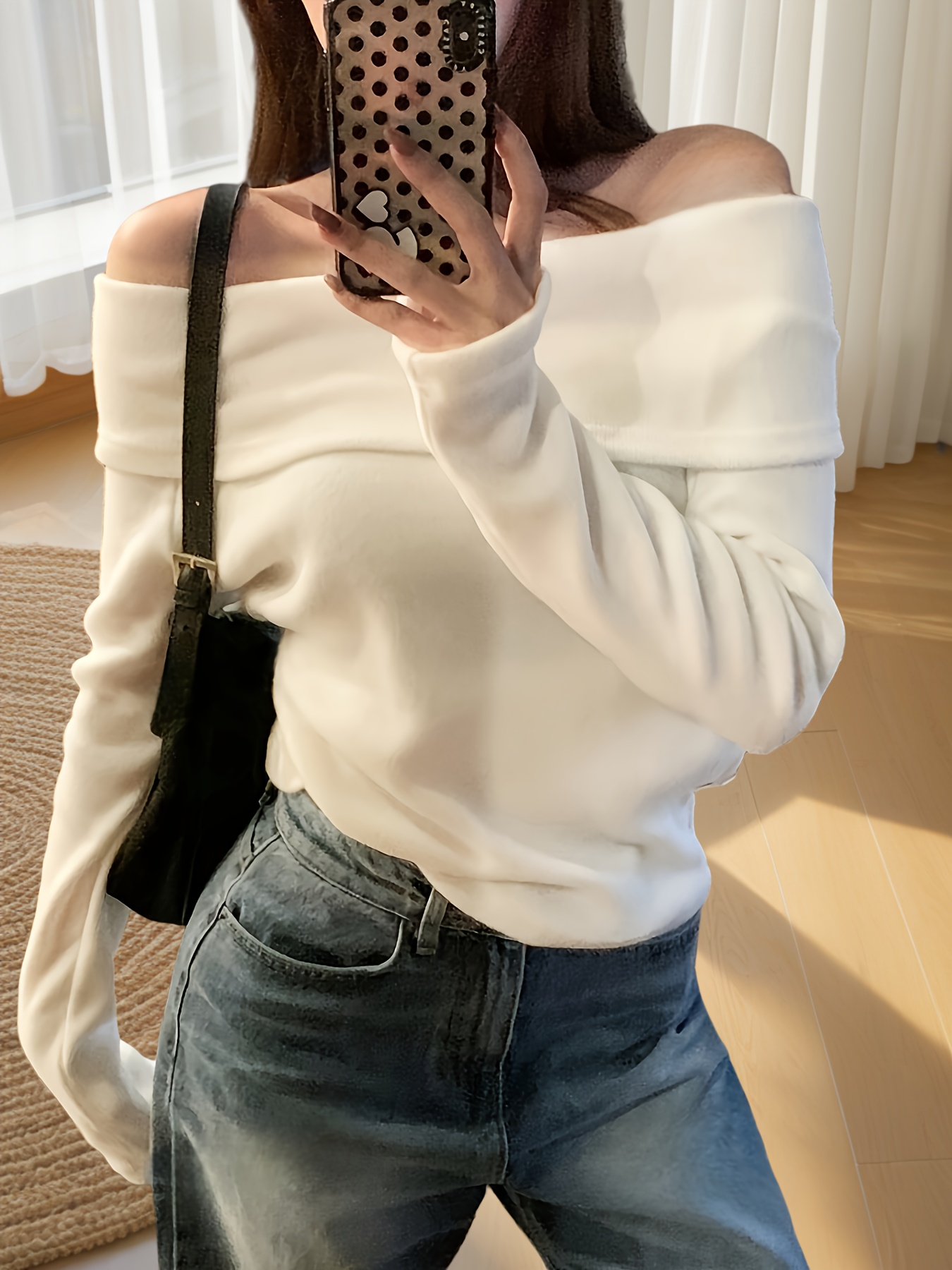 women' color strapless knit t shirt 100% polyester Temu Saudi Arabia