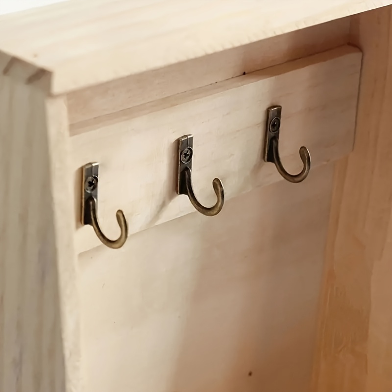 Indian Shelf 3 ganci decorativi da parete in ottone dorato per
