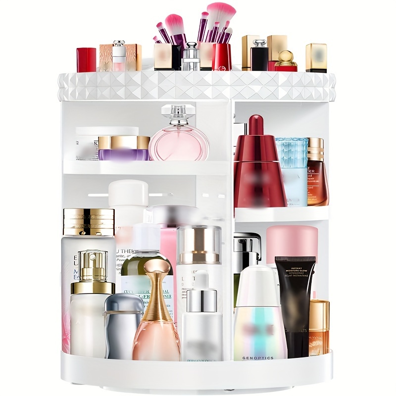 

360 Rotating , Diy Makeup , Cosmetic Organizer Box For