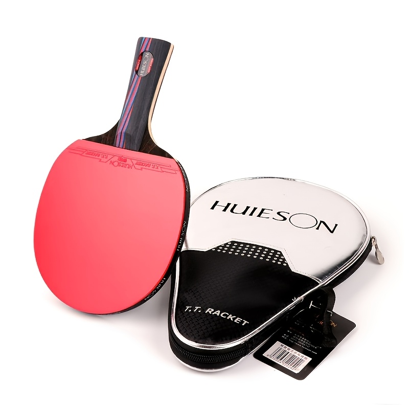 TEMU Professional Carbon Fiber Bottom Plate Table Tennis Racket, Competition Training Special High-elasticity Table Tennis Racket With Silvery