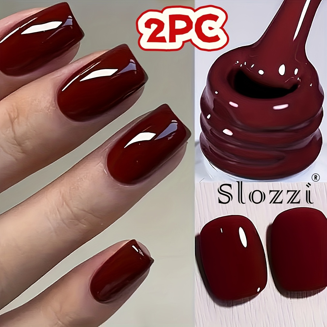 TEMU 2 Bottles Of Water-based Nail Polish That Dries Quickly Without, Offering Long-lasting Wear And Easy -off